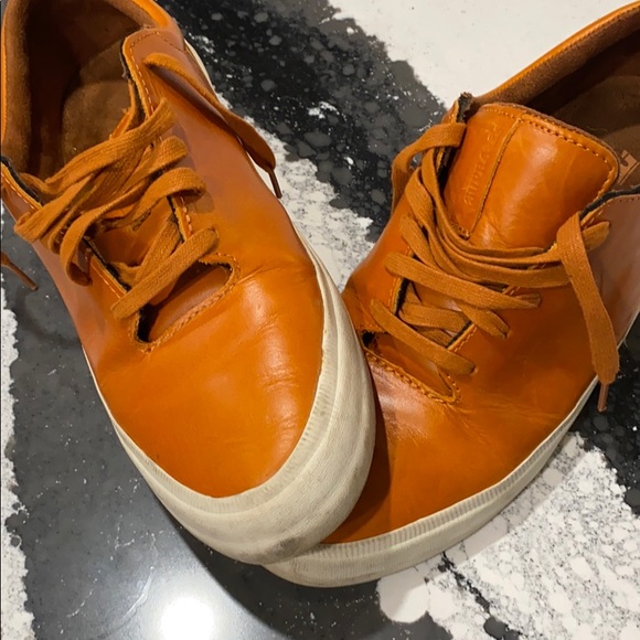 Men’s SUPRA low cut brown vegan leather 10.5 suede - Picture 4 of 7